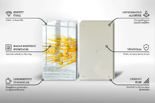 Osłona na ścianę w kuchni Makaron