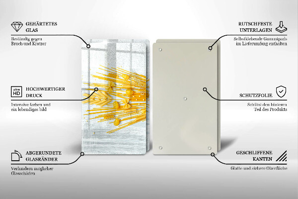 Osłona na ścianę w kuchni Makaron