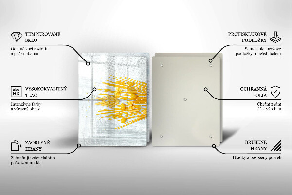 Osłona na ścianę w kuchni Makaron
