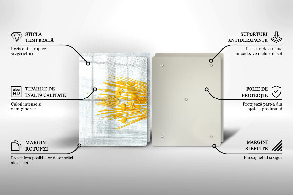 Osłona na ścianę w kuchni Makaron