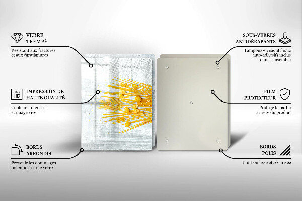Osłona na ścianę w kuchni Makaron