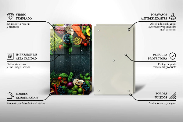 Osłona na ścianę w kuchni Świeże warzywa