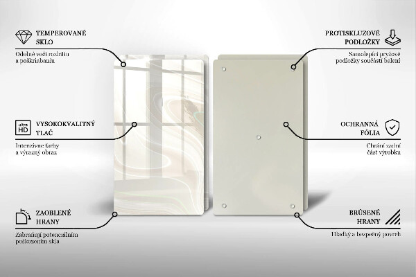 Osłona ściany przy kuchence gazowej Kremowa tekstura
