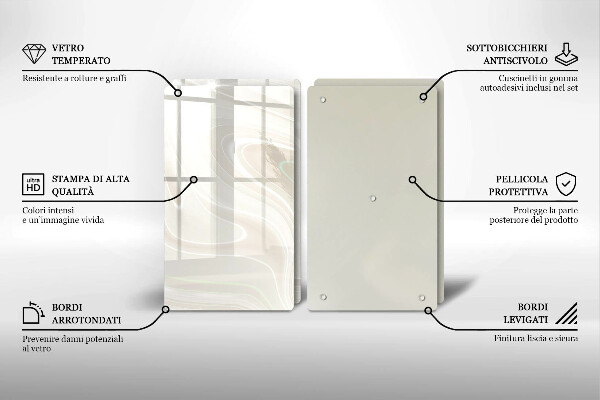 Osłona ściany przy kuchence gazowej Kremowa tekstura