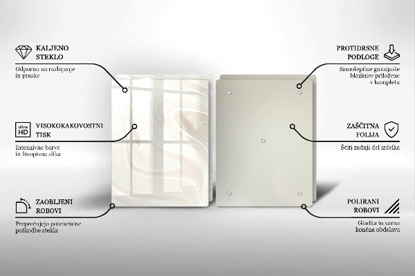 Osłona ściany przy kuchence gazowej Kremowa tekstura