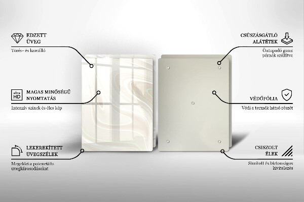 Osłona ściany przy kuchence gazowej Kremowa tekstura