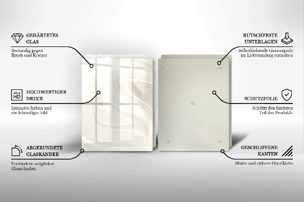 Osłona ściany przy kuchence gazowej Kremowa tekstura