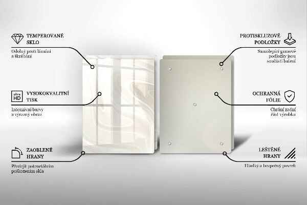 Osłona ściany przy kuchence gazowej Kremowa tekstura