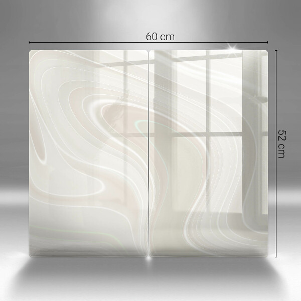 Osłona ściany przy kuchence gazowej Kremowa tekstura