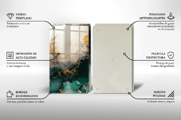 Osłona ściany przy kuchence gazowej Wielokolorowy marmur