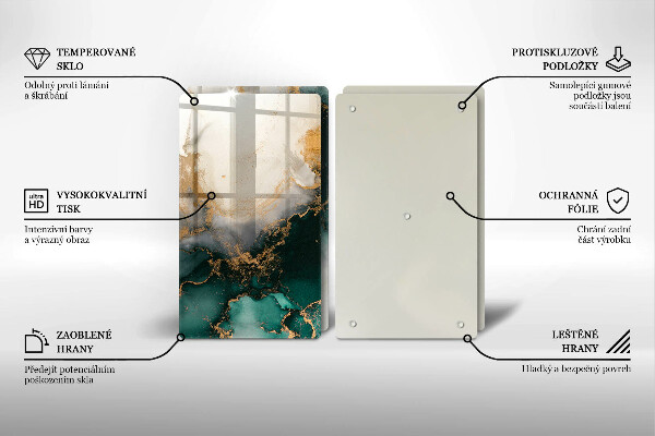 Osłona ściany przy kuchence gazowej Wielokolorowy marmur