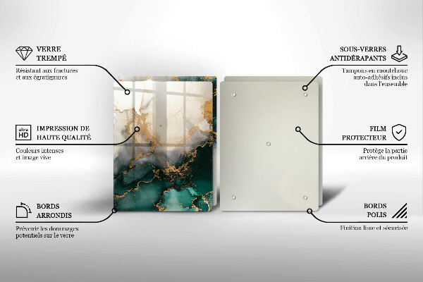 Osłona ściany przy kuchence gazowej Wielokolorowy marmur