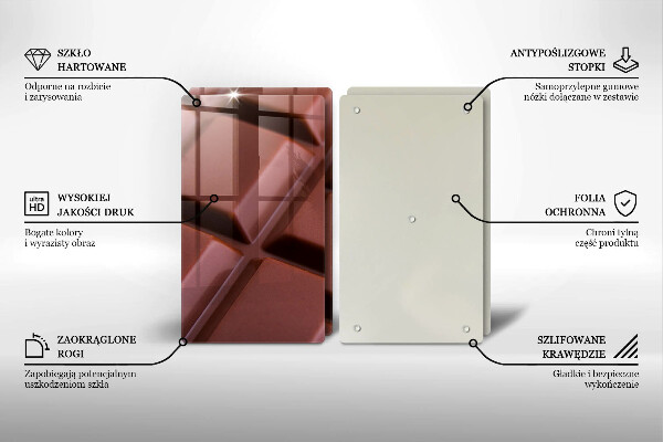 Osłona ściany przy kuchence gazowej Kostki czekolady