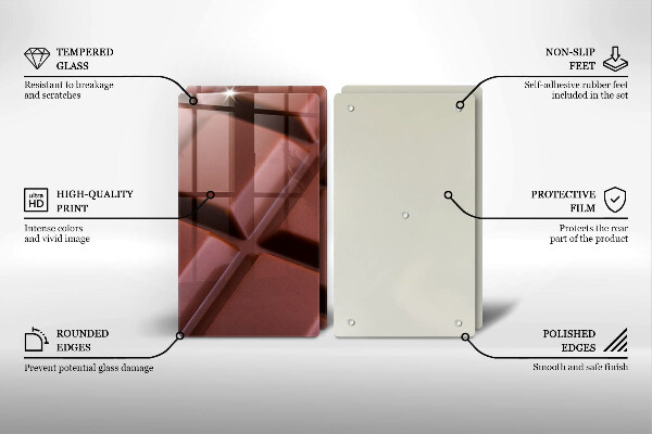 Osłona ściany przy kuchence gazowej Kostki czekolady