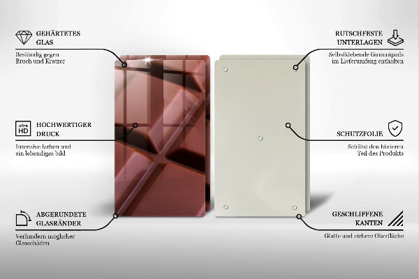 Osłona ściany przy kuchence gazowej Kostki czekolady