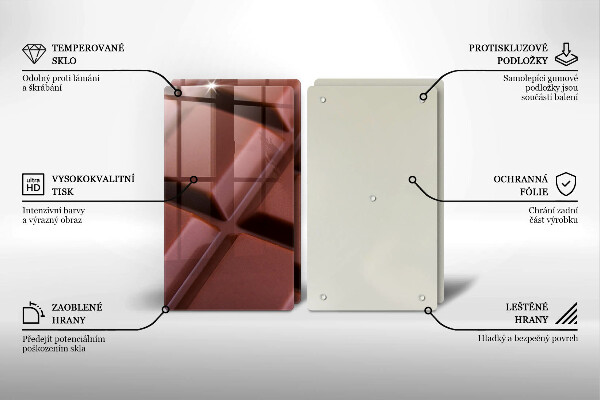 Osłona ściany przy kuchence gazowej Kostki czekolady