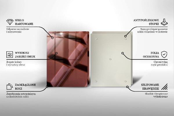 Osłona ściany przy kuchence gazowej Kostki czekolady