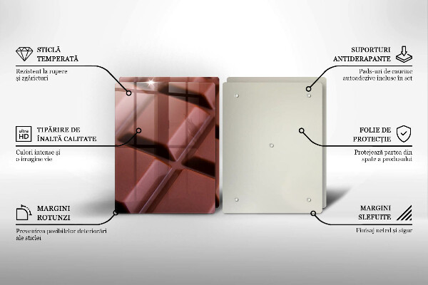 Osłona ściany przy kuchence gazowej Kostki czekolady