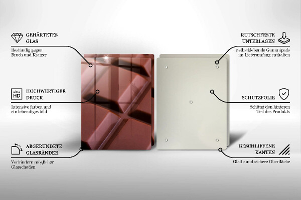 Osłona ściany przy kuchence gazowej Kostki czekolady