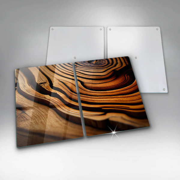 Osłona ściany przy kuchence gazowej Pień drewna