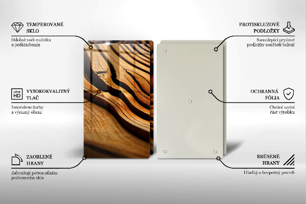 Osłona ściany przy kuchence gazowej Pień drewna