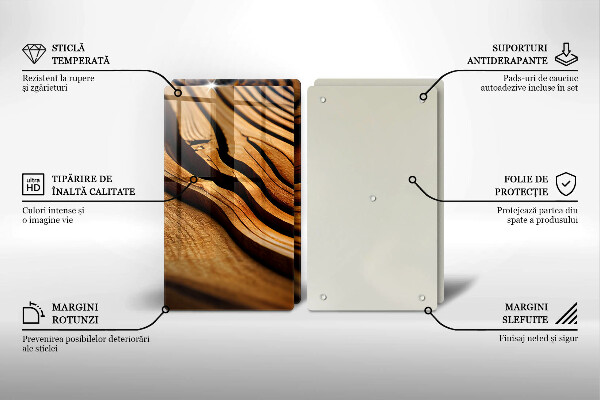 Osłona ściany przy kuchence gazowej Pień drewna