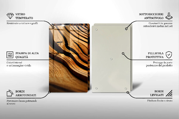 Osłona ściany przy kuchence gazowej Pień drewna