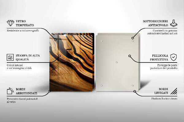 Osłona ściany przy kuchence gazowej Pień drewna
