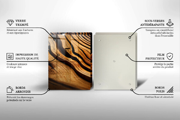 Osłona ściany przy kuchence gazowej Pień drewna