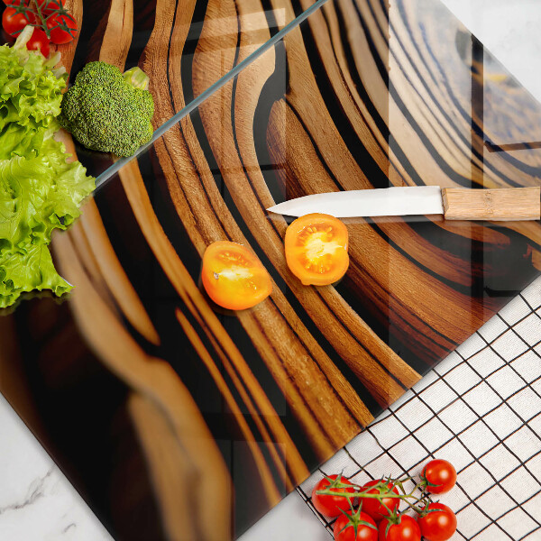 Osłona ściany przy kuchence gazowej Pień drewna