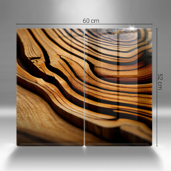 Osłona ściany przy kuchence gazowej Pień drewna