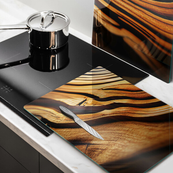 Osłona ściany przy kuchence gazowej Pień drewna