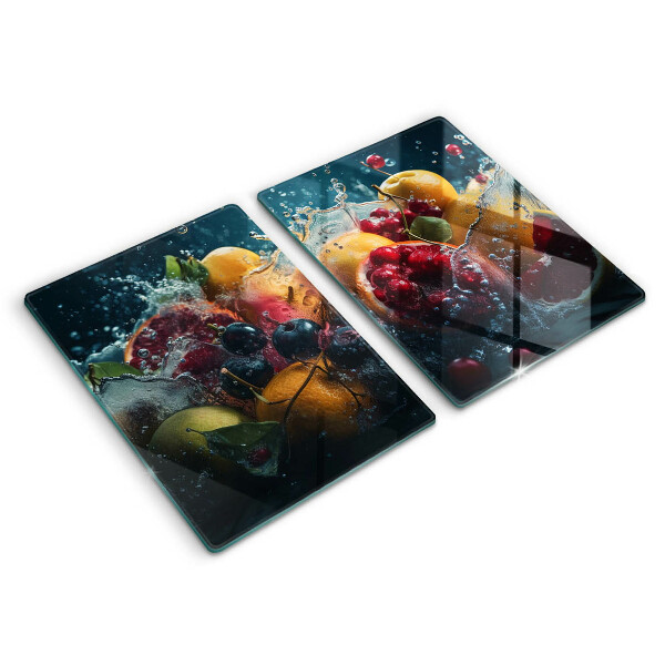 Osłona ściany przy kuchence gazowej Owoce w wodzie