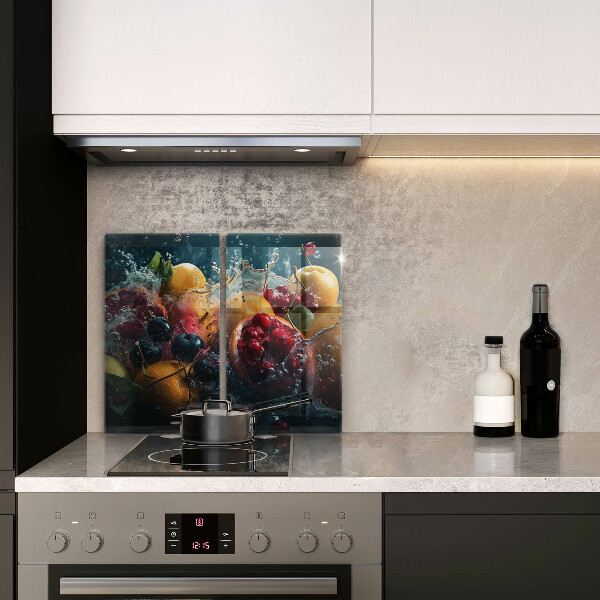 Osłona ściany przy kuchence gazowej Owoce w wodzie