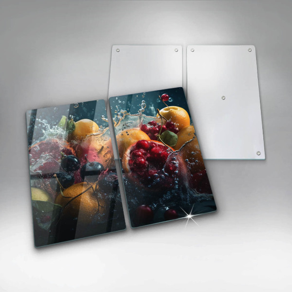 Osłona ściany przy kuchence gazowej Owoce w wodzie