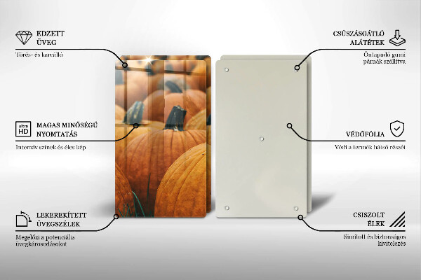 Osłona ściany przy kuchence gazowej Dynie