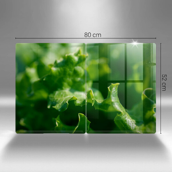 Osłona ściany przy kuchence gazowej Liście sałaty