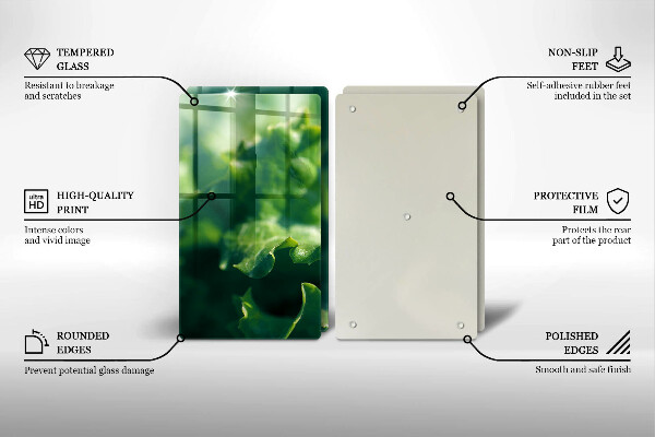 Osłona ściany przy kuchence gazowej Liście sałaty