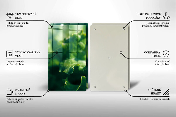 Osłona ściany przy kuchence gazowej Liście sałaty