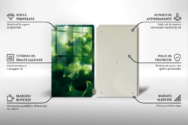 Osłona ściany przy kuchence gazowej Liście sałaty