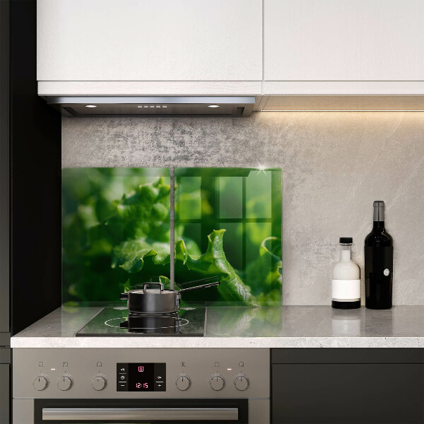 Osłona ściany przy kuchence gazowej Liście sałaty