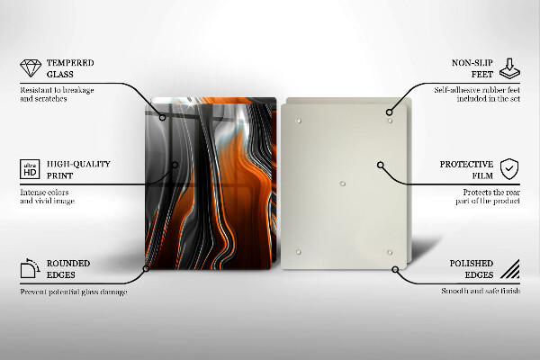 Osłona płyty indukcyjnej Wzór Abstrakcyjny