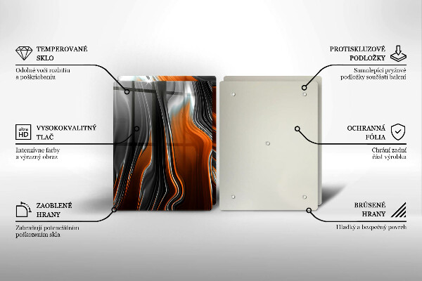 Osłona płyty indukcyjnej Wzór Abstrakcyjny