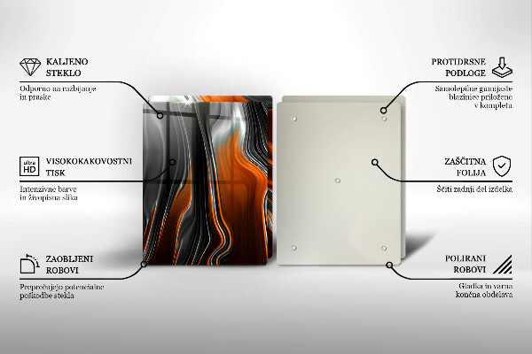 Osłona płyty indukcyjnej Wzór Abstrakcyjny