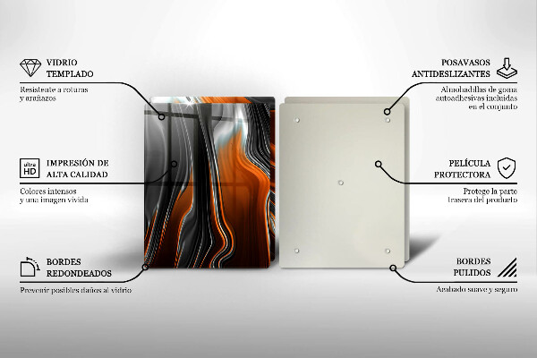 Osłona płyty indukcyjnej Wzór Abstrakcyjny