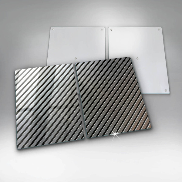 Osłona płyty indukcyjnej Metalowe linie