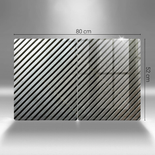 Osłona płyty indukcyjnej Metalowe linie