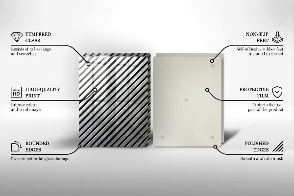 Osłona płyty indukcyjnej Metalowe linie