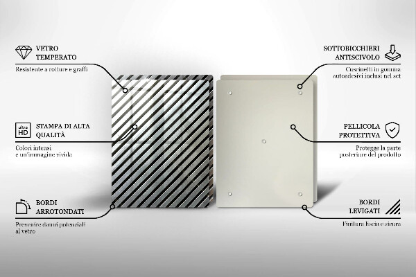 Osłona płyty indukcyjnej Metalowe linie