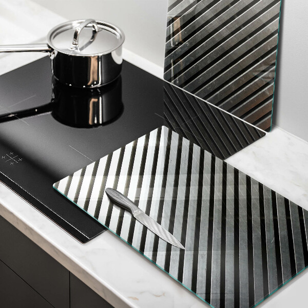 Osłona płyty indukcyjnej Metalowe linie